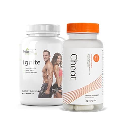 CHEAT &amp; IGNITE: Calorie Mitigation &amp; Portion Control with Powerful Thermogenic Fat Burner - Max Strength - Xyngular &amp; Vitamin Overstock (30-Day Supply)