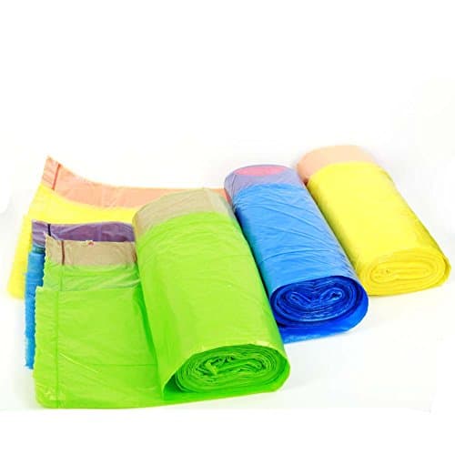E-clean Drawstring Garbage Rubbish Trash Bag 15*3 Rolls/set , 4 Gallon Capacity,medium Size 21.6"*20"