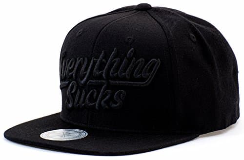 ONTOO Snapback Baseball Cap Adjustable Flat Bill Hat Wool Strapback Men Women