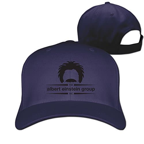 Albert Einstein Group Adjustable Hat Snapback Peaked Cap - Navy