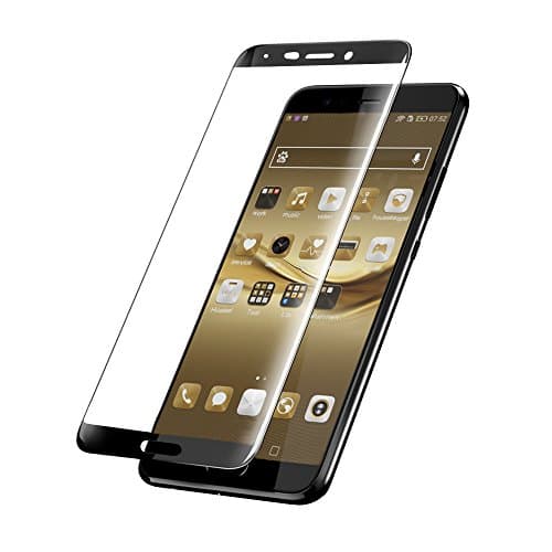 MY Commerce Huawei Mate 10 Screen Protector [Full Coverage] [9H Hardness] [Ultra Clear] [Case Friendly] [Bubble Free] Premium Tempered Glass Screen Protector for Huawei Mate 10 (Black)