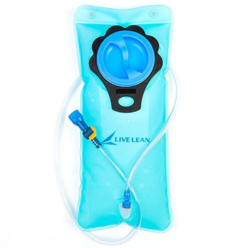 Live Lean Final Stock Hydration Bladder + 4 Piece Cleaning Kit. 2 Liter Water Storage Reservoir FDA Approved, BPA Free & TPU Leakproof Material. Perfect for Your Hydration Pack!