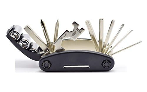 Ohlily 16 in 1 Multi-Function Bicycle Repair Tool Kit With 8 PC Hexagon Key Wrench Set (As shown, 16 in 1 + 8PC)