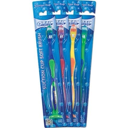 Junior Suction Cup Toothbrush, 10 pc