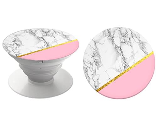 Expanding Stand and Grip for Smartphones and Tablets Multi-Function Holder(Galaxy S7, S7 Edge, iPhone SE / 5 / 5S / 6 / 6+ /6S / 7 / 7+ /iPad / IPad Mini) (Marble Chic)