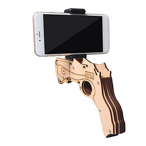 AR Gun,Sodope AR Attack Augmented Reality Gun Game Controller for iPhone/Android Cell phones, 360° Bluetooth Aircraft Shooting Blaster Toy Gamepad Game Phone Holder Pressure Release Toy (Small)