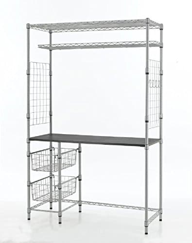 Shelf Bookcase With Computer Laptop Desk Workstation Study Table Home Desk 70