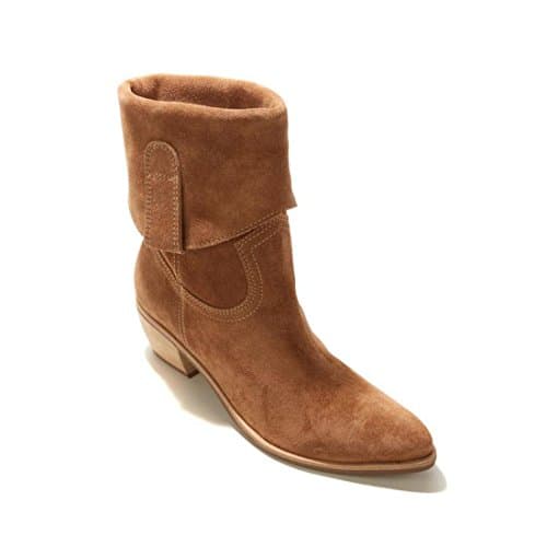 Diego Di Lucca Tomahawk Suede Foldover Cuff Pull-On Boot Tan 9.5M New 493-573