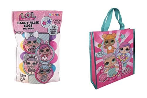 LOL Surprises Easter Eggs Pre Filled 12 Pack With Easter Egg Hunt Bag