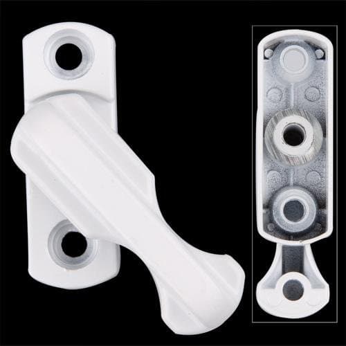 Ecloud ShopUS 3 pieces 2 Security UPVC Window Door Lock Sash Jammer + Fittings Kit