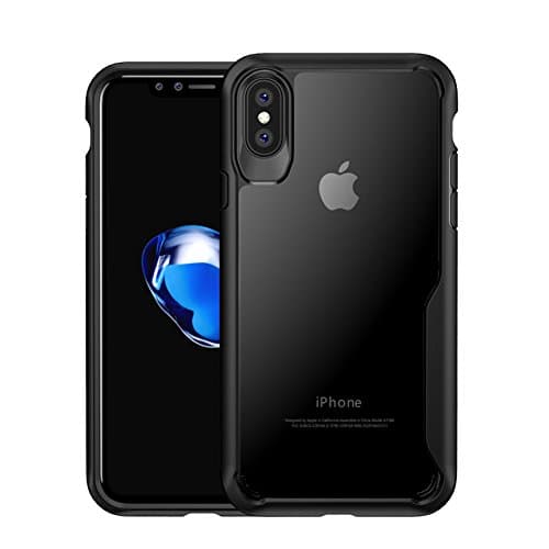 Smarki iPhone X Case HD Transparent Back Protector Cover for iPhone 10 Anti-shock (Transparent Back)