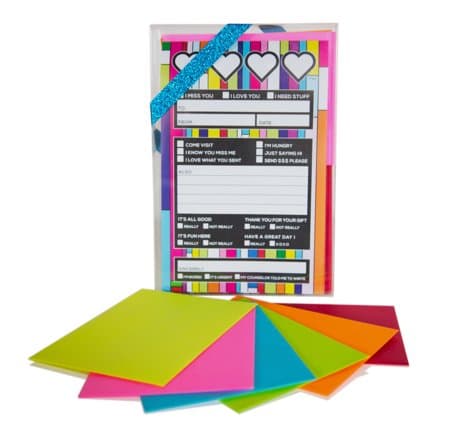 Heart Notepad Camp Stationery Set