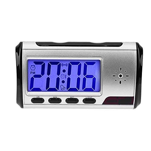 SecEye Mini HD DVR Hidden Camera Alarm Clock Motion Detection Video Recorder Cam