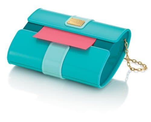 Post-it Pop-up Notes Dispenser for 3 x 3-Inch Notes, Clutch Purse style Color: Aqua Office Supplies Store Online, ofice