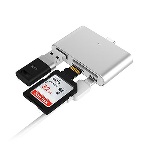 NFTCompany USB3.1 Micro SD/TF Flash Memory Type C Card Reader OTG HUB Adapter Card Reader,Read and Write with OTG Function for MacBook,Chromebook,Windows