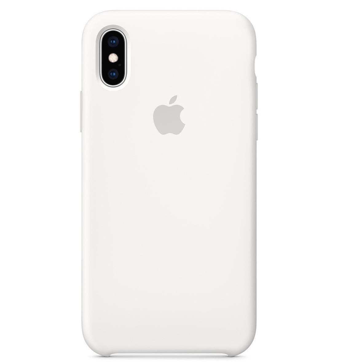 John Compatible for iPhone Xs MAX Case, Liquid Silicone Case Soft Microfiber Cloth Lining Cushion Compatible with iPhone Xs MAX (6.5") (White)