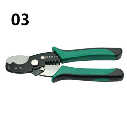 Multifunction Cable Stripper Wire Cable Scissors Electrical Tools Peeler Skinning Pliers Hand Tool Cable Wire Green