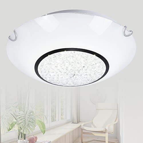 Flush Mount Ceiling Light Ceiling Lamp Modern Ceiling Light Pendant Light K9 Crystal Chandelier Pendant Light Dimmable LED for Bedroom ,Reading Room ,Children Room,Dining Room (Bulb Included)