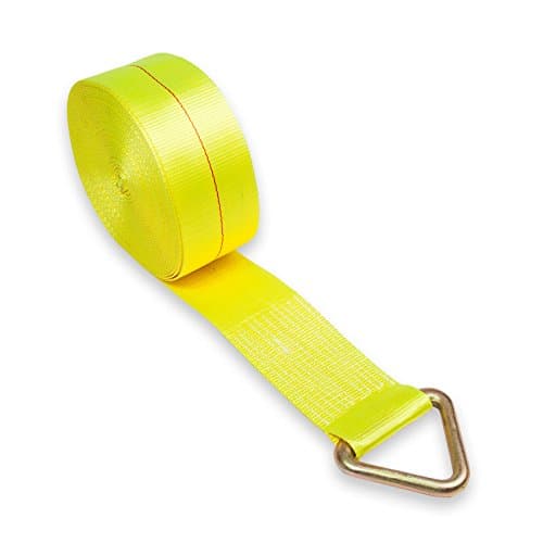 Quality Cargo Control 4"X27' V-Ring Tie Down Winch Strap 5,400 WLL (12)