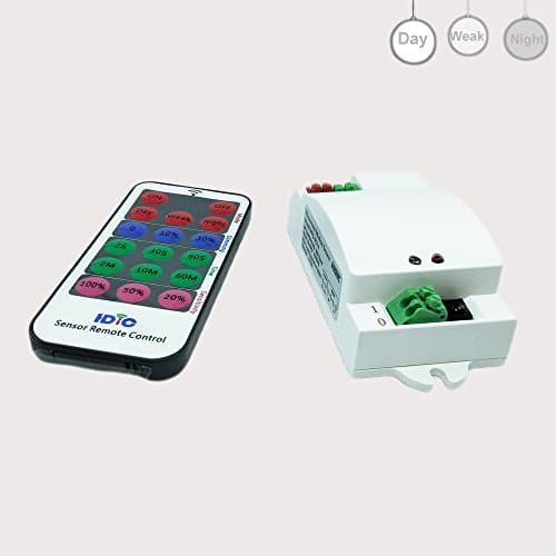 Dimming led motion sensor 5.8ghz Microwave Radar Sensor with Remote Controller adjustable Sensing Distance 2s to 60m hold time Smart LED Lighting Switch