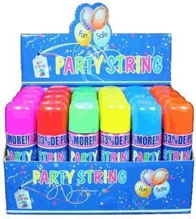 Party String - 144 Cans in Display Box - Not Silly String