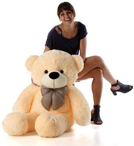 AVS Stuffed Soft Teddy Bear (Cream)