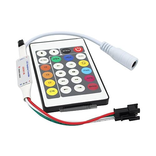 ADDCOME DC 7-24V 24 Keys IR Remote Controller for WS2811 WS2812 Pixel LED Strip Light