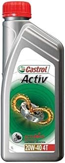 Castrol New ACTIV 4T 20W-40 5NO Oil for Motorcycle (1L)