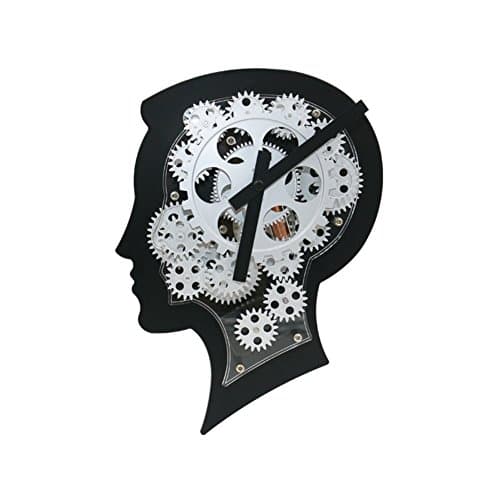 Creative clock featuring the human head/ art gear wall clock/ the brain decoration gear wall clock/ the living room Bar clock/ caf¨¦ table-A