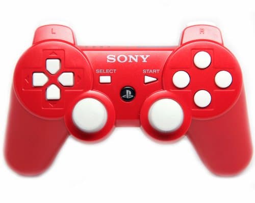 Playstation 3 Red/White Rapid Fire Custom Modded Controller 40 Mods for All Major Shooter Games, Quick Scope, Sniper Breath, Burst Fire, Auto Aim, Jump Shot and More