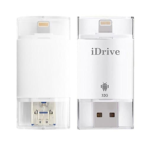 USB Flash Drive, USB Flash Drive HD Memory Stick for iPhone 5/5C/5S/6/6Plus/7 and Android for Adding Extra Storage to Save More Image &amp; Video (32GB)