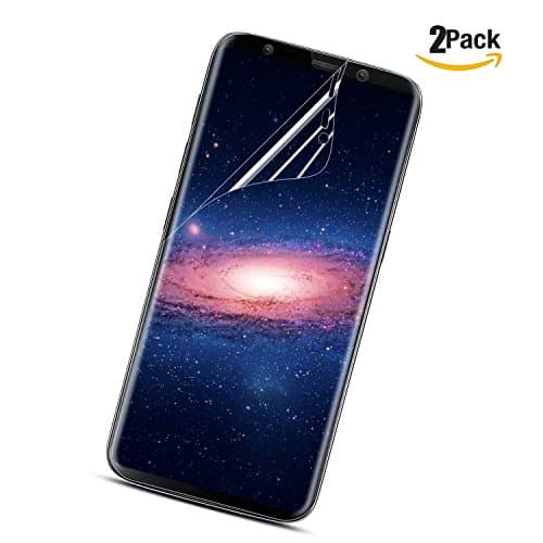Galaxy S8 Edge Screen Protector, Monez 2-Pack [Full Coverage][Case Friendly][Not Glass][Anti-Scratch] HD Clear TPU Curved Full Screen Protector Film for Samsung Galaxy S8