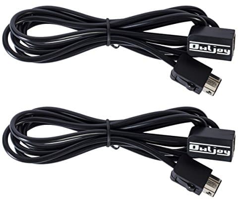 SNES Mini Classic 2017 Extension [2x] Cables Bundle Mini Edition NES Mini 2016 Super NES [Nintendo Classic Mini / Classic Edition] (2-Pack)