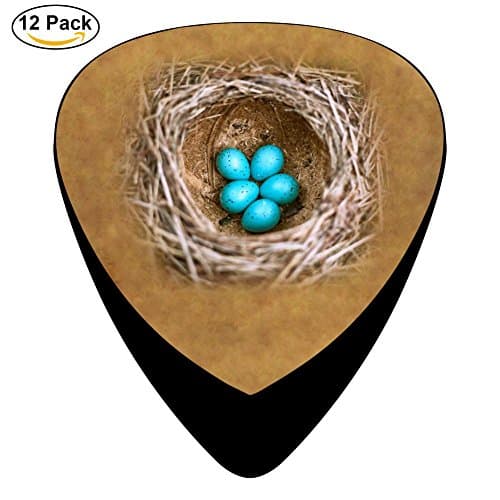 Bird Eggs Celluloid Guitar Picks 12 Pack Includes Thin,Medium,Heavy Gauges For Electric Acoustic Guitar