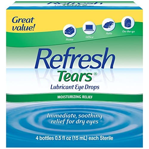 Refresh Tears Lubricant Eye Drops Multi-Pack 1 Pack (4 Count) with The Drops Doctors Recommend