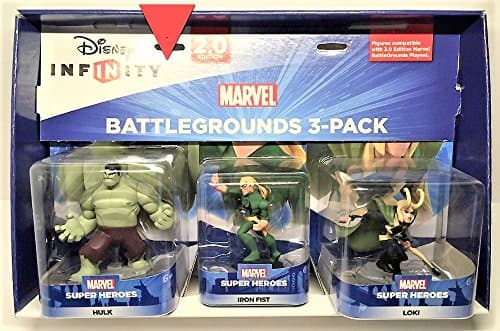 Disney Infinity 2.0/3.0 Character 3 pack Bundle 1 (Universal) Hulk, Iron Fist and Loki