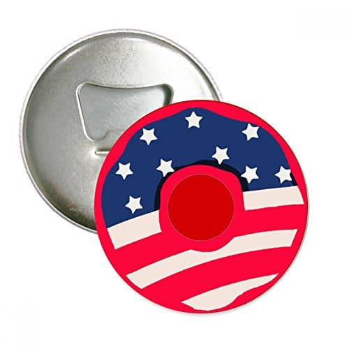 JBAAA Doughnut usa Drinking Beer Bottle Opener Multi-function Refrigerator Magnet