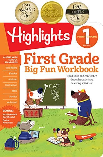 First Grade Big Fun Workbook: First Grade Workbook with 256 Pages of Activities for Reading Comprehension, Math, Science and More to Build Essential Skills (Highlights Big Fun Activity Workbooks)