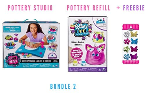 Cool Maker - Pottery Studio, by Spin Master (Packaging May Vary) (Bundle 2 + Freebie)