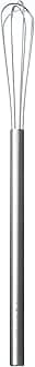 Yoshikawa 89034-2 EAtCO MEZELU Whisk, Stainless Steel, Silver