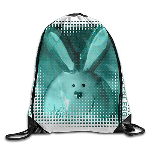 YIYIGO I'm Digging Easter Expert Egg Hunter Drawstring Backpack For Women Men Training Gym Sack Print Drawstring Backpack Rucksack Shoulder Bags Gym Bag
