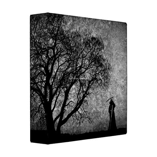 3 Ring Binder, Grim Reaper Book, Boundaries Between, 4 Sizes Available (Mini, White Interior)