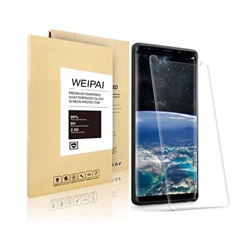 Galaxy Note 8 Tempered Glass Screen Protector, WEIPAI Case Friendly 3D Touch Edge to Edge Crystal Clear Transparent Full Coverage Protective Film Cover for the Note8