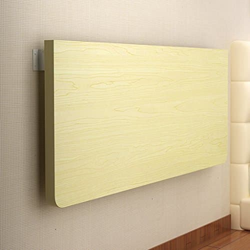 WSSF- Simple Wall Table Folding Dining Table Computer Desk Wooden Wall-mounted Foldable Learning Book Table Children Writing Desk Bookshelf,White Maple,Size Optional (Size : 50 * 30cm)