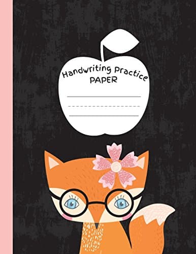 Handwriting Practice Paper: Blank Lined Paper Composition Notebook with Cute Fox, Large Composition Book for Kids from Kindergarten to 3rd Grade, 8,5x11 inches 50 Sheets/100 Pages, Dotted Midline Paperback – July 17, 2018