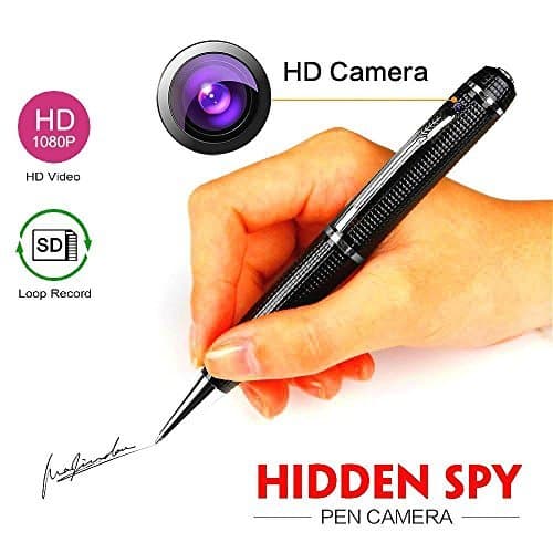 MIIGA Hidden Camera Pen – Wireless Covert Camera Mini Pen Camera HD 1080P,Portable Meeting Video Pen Recorders DVR - Easy to Use