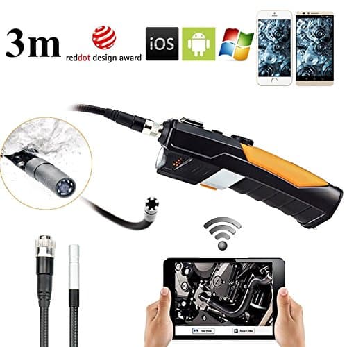 Giwox 720P HD Handheld 2.0 Mega Pixels Borescope Camera for iPhone/Android Smartphone/iPad(3M)