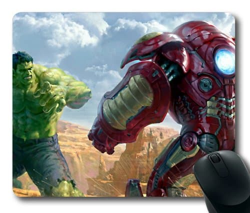 Hulk Vs Hulkbuster Mouse Pad, Customized Rectangle Mousepad Diy By Bestsellcase