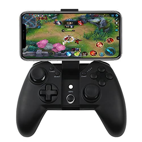 Wireless Game Controller, Dual Shock Wireless 2.4G Connecting Gamepad Joystick With Phone Clip Holder For Android Phone/Windows PC/Play Station 3