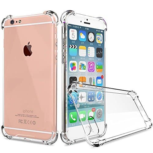 iPhone 6s Plus Case, iPhone 6 Plus case, MoboZx | Hybrid Series | Crystal Clear | PC + Reinforced TPU | Protective Slim Scratch-Resistant Advanced Shock-Proof TPU Bumper For iPhone 6/6S Plus (Clear)